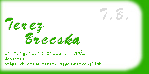 terez brecska business card